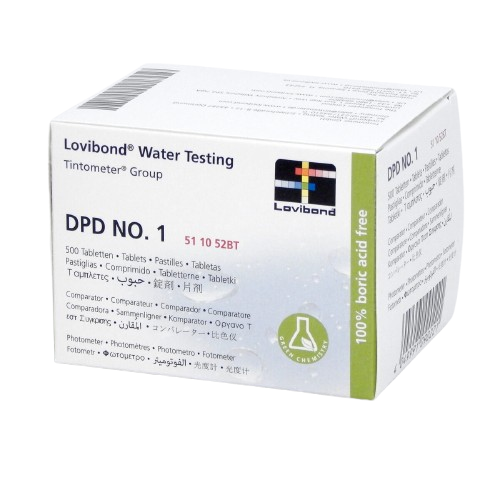 Таблетки DPD1 для фотометра Scuba II (свободный хлор) Lovibond